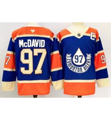 Men Edmonton Oilers 97 Connor McDavid Royal 2024 25 With C Patch Heritage Classic Primegreen Stitched Jersey Men Edmonton Oilers 97 Connor McDavid Royal 2024 25 With C Patch Heritage Classic Primegreen Stitched Jersey