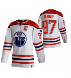 Men Edmonton Oilers 97 Connor McDavid White Adidas 2020 21 Reverse Retro Alternate NHL Jersey Men Edmonton Oilers 97 Connor McDavid White Adidas 2020 21 Reverse Retro Alternate NHL Jersey