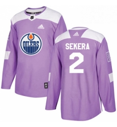 Mens Adidas Edmonton Oilers 2 Andrej Sekera Authentic Purple Fights Cancer Practice NHL Jersey Mens Adidas Edmonton Oilers 2 Andrej Sekera Authentic Purple Fights Cancer Practice NHL Jersey