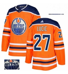 Mens Adidas Edmonton Oilers 27 Milan Lucic Authentic Orange Fashion Gold NHL Jersey Mens Adidas Edmonton Oilers 27 Milan Lucic Authentic Orange Fashion Gold NHL Jersey