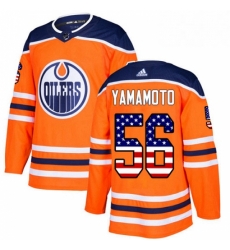 Mens Adidas Edmonton Oilers 56 Kailer Yamamoto Authentic Orange USA Flag Fashion NHL Jersey Mens Adidas Edmonton Oilers 56 Kailer Yamamoto Authentic Orange USA Flag Fashion NHL Jersey