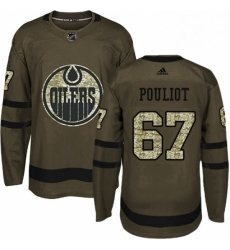 Mens Adidas Edmonton Oilers 67 Benoit Pouliot Authentic Green Salute to Service NHL Jersey Mens Adidas Edmonton Oilers 67 Benoit Pouliot Authentic Green Salute to Service NHL Jersey