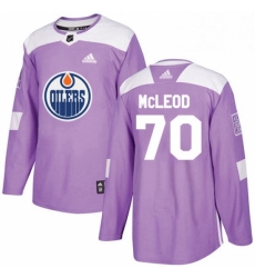 Mens Adidas Edmonton Oilers 70 Ryan McLeod Authentic Purple Fights Cancer Practice NHL Jersey Mens Adidas Edmonton Oilers 70 Ryan McLeod Authentic Purple Fights Cancer Practice NHL Jersey