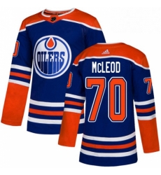Mens Adidas Edmonton Oilers 70 Ryan McLeod Premier Royal Blue Alternate NHL Jersey Mens Adidas Edmonton Oilers 70 Ryan McLeod Premier Royal Blue Alternate NHL Jersey