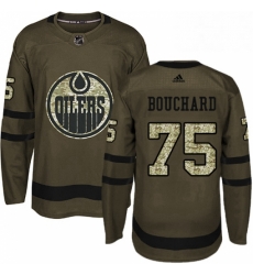 Mens Adidas Edmonton Oilers 75 Evan Bouchard Authentic Green Salute to Service NHL Jersey Mens Adidas Edmonton Oilers 75 Evan Bouchard Authentic Green Salute to Service NHL Jersey