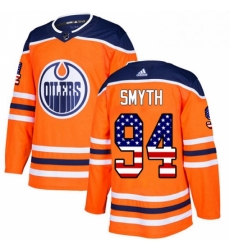 Mens Adidas Edmonton Oilers 94 Ryan Smyth Authentic Orange USA Flag Fashion NHL Jersey Mens Adidas Edmonton Oilers 94 Ryan Smyth Authentic Orange USA Flag Fashion NHL Jersey