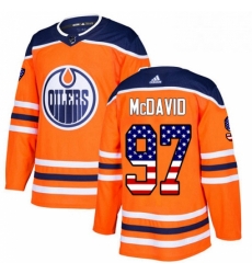 Mens Adidas Edmonton Oilers 97 Connor McDavid Authentic Orange USA Flag Fashion NHL Jersey Mens Adidas Edmonton Oilers 97 Connor McDavid Authentic Orange USA Flag Fashion NHL Jersey