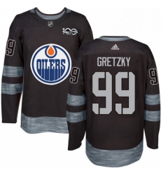 Mens Adidas Edmonton Oilers 99 Wayne Gretzky Authentic Black 1917 2017 100th Anniversary NHL Jersey Mens Adidas Edmonton Oilers 99 Wayne Gretzky Authentic Black 1917 2017 100th Anniversary NHL Jersey