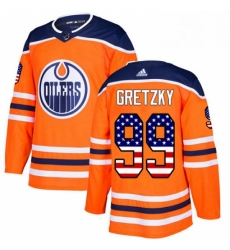 Mens Adidas Edmonton Oilers 99 Wayne Gretzky Authentic Orange USA Flag Fashion NHL Jersey Mens Adidas Edmonton Oilers 99 Wayne Gretzky Authentic Orange USA Flag Fashion NHL Jersey