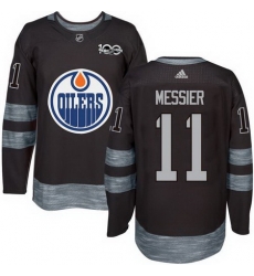 Oilers #11 Mark Messier Black 1917 2017 100th Anniversary Stitched NHL Jersey Oilers #11 Mark Messier Black 1917 2017 100th Anniversary Stitched NHL Jersey