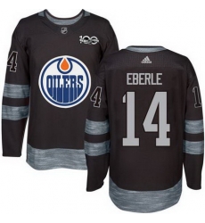 Oilers #14 Jordan Eberle Black 1917 2017 100th Anniversary Stitched NHL Jersey Oilers #14 Jordan Eberle Black 1917 2017 100th Anniversary Stitched NHL Jersey