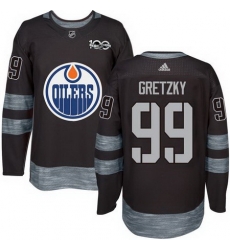 Oilers #99 Wayne Gretzky Black 1917 2017 100th Anniversary Stitched NHL Jersey Oilers #99 Wayne Gretzky Black 1917 2017 100th Anniversary Stitched NHL Jersey