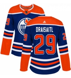 Womens Adidas Edmonton Oilers 29 Leon Draisaitl Authentic Royal Blue Alternate NHL Jersey Womens Adidas Edmonton Oilers 29 Leon Draisaitl Authentic Royal Blue Alternate NHL Jersey