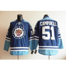 Florida Panthers 51 Brian Campbell Blue NHL Jerseys Florida Panthers 51 Brian Campbell Blue NHL Jerseys