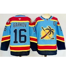 Men Florida Panthers 16 Aleksander Barkov Blue 2024 25 Reverse Retro With C Patch Stitched Hockey Jersey Men Florida Panthers 16 Aleksander Barkov Blue 2024 25 Reverse Retro With C Patch Stitched Hockey Jersey