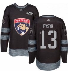 Mens Adidas Florida Panthers 13 Mark Pysyk Authentic Black 1917 2017 100th Anniversary NHL Jersey Mens Adidas Florida Panthers 13 Mark Pysyk Authentic Black 1917 2017 100th Anniversary NHL Jersey