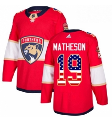 Mens Adidas Florida Panthers 19 Michael Matheson Authentic Red USA Flag Fashion NHL Jersey Mens Adidas Florida Panthers 19 Michael Matheson Authentic Red USA Flag Fashion NHL Jersey