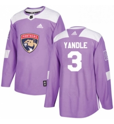 Mens Adidas Florida Panthers 3 Keith Yandle Authentic Purple Fights Cancer Practice NHL Jersey Mens Adidas Florida Panthers 3 Keith Yandle Authentic Purple Fights Cancer Practice NHL Jersey