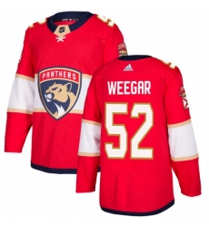 Mens Adidas Florida Panthers 52 MacKenzie Weegar Authentic Red Home NHL Jersey Mens Adidas Florida Panthers 52 MacKenzie Weegar Authentic Red Home NHL Jersey