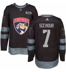 Mens Adidas Florida Panthers 7 Colton Sceviour Premier Black 1917 2017 100th Anniversary NHL Jersey Mens Adidas Florida Panthers 7 Colton Sceviour Premier Black 1917 2017 100th Anniversary NHL Jersey