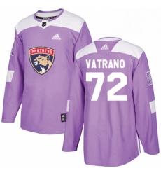 Mens Adidas Florida Panthers 72 Frank Vatrano Authentic Purple Fights Cancer Practice NHL Jersey Mens Adidas Florida Panthers 72 Frank Vatrano Authentic Purple Fights Cancer Practice NHL Jersey