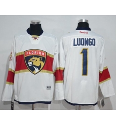 Panthers #1 Roberto Luongo White Road Stitched NHL Jersey Panthers #1 Roberto Luongo White Road Stitched NHL Jersey