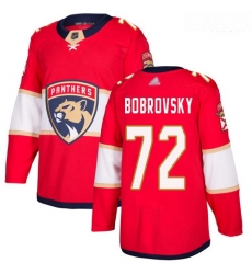 Panthers #72 Sergei Bobrovsky Red Home Authentic Stitched Hockey Jersey Panthers #72 Sergei Bobrovsky Red Home Authentic Stitched Hockey Jersey