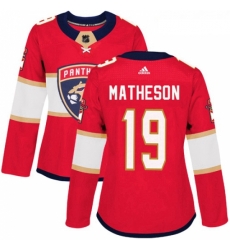 Womens Adidas Florida Panthers 19 Michael Matheson Premier Red Home NHL Jersey Womens Adidas Florida Panthers 19 Michael Matheson Premier Red Home NHL Jersey