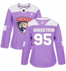 Womens Adidas Florida Panthers 95 Henrik Borgstrom Authentic Purple Fights Cancer Practice NHL Jersey Womens Adidas Florida Panthers 95 Henrik Borgstrom Authentic Purple Fights Cancer Practice NHL Jersey