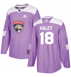 Youth Adidas Florida Panthers 18 Micheal Haley Authentic Purple Fights Cancer Practice NHL Jersey Youth Adidas Florida Panthers 18 Micheal Haley Authentic Purple Fights Cancer Practice NHL Jersey