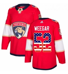 Youth Adidas Florida Panthers 52 MacKenzie Weegar Authentic Red USA Flag Fashion NHL Jersey Youth Adidas Florida Panthers 52 MacKenzie Weegar Authentic Red USA Flag Fashion NHL Jersey