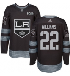 Kings #22 Tiger Williams Black 1917 2017 100th Anniversary Stitched NHL Jersey Kings #22 Tiger Williams Black 1917 2017 100th Anniversary Stitched NHL Jersey
