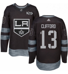 Mens Adidas Los Angeles Kings 13 Kyle Clifford Premier Black 1917 2017 100th Anniversary NHL Jersey Mens Adidas Los Angeles Kings 13 Kyle Clifford Premier Black 1917 2017 100th Anniversary NHL Jersey