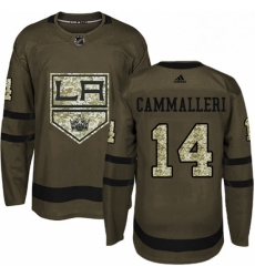 Mens Adidas Los Angeles Kings 14 Mike Cammalleri Authentic Green Salute to Service NHL Jersey Mens Adidas Los Angeles Kings 14 Mike Cammalleri Authentic Green Salute to Service NHL Jersey