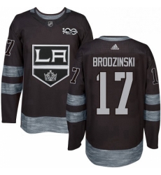 Mens Adidas Los Angeles Kings 17 Jonny Brodzinski Premier Black 1917 2017 100th Anniversary NHL Jersey Mens Adidas Los Angeles Kings 17 Jonny Brodzinski Premier Black 1917 2017 100th Anniversary NHL Jersey