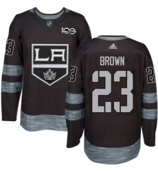 Mens Adidas Los Angeles Kings 23 Dustin Brown Premier Black 1917 2017 100th Anniversary NHL Jersey Mens Adidas Los Angeles Kings 23 Dustin Brown Premier Black 1917 2017 100th Anniversary NHL Jersey