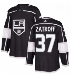 Mens Adidas Los Angeles Kings 37 Jeff Zatkoff Authentic Black Home NHL Jersey Mens Adidas Los Angeles Kings 37 Jeff Zatkoff Authentic Black Home NHL Jersey