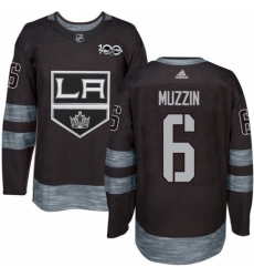 Mens Adidas Los Angeles Kings 6 Jake Muzzin Authentic Black 1917 2017 100th Anniversary NHL Jersey Mens Adidas Los Angeles Kings 6 Jake Muzzin Authentic Black 1917 2017 100th Anniversary NHL Jersey