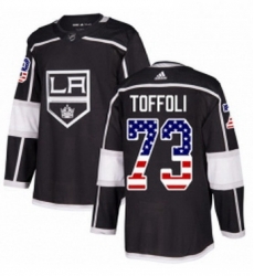 Mens Adidas Los Angeles Kings 73 Tyler Toffoli Authentic Black USA Flag Fashion NHL Jersey Mens Adidas Los Angeles Kings 73 Tyler Toffoli Authentic Black USA Flag Fashion NHL Jersey