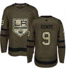 Mens Adidas Los Angeles Kings 9 Adrian Kempe Authentic Green Salute to Service NHL Jersey Mens Adidas Los Angeles Kings 9 Adrian Kempe Authentic Green Salute to Service NHL Jersey
