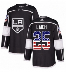 Youth Adidas Los Angeles Kings 25 Brooks Laich Authentic Black USA Flag Fashion NHL Jersey Youth Adidas Los Angeles Kings 25 Brooks Laich Authentic Black USA Flag Fashion NHL Jersey