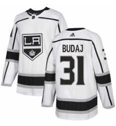 Youth Adidas Los Angeles Kings 31 Peter Budaj Authentic White Away NHL Jersey Youth Adidas Los Angeles Kings 31 Peter Budaj Authentic White Away NHL Jersey