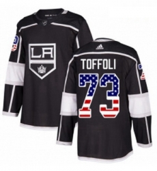 Youth Adidas Los Angeles Kings 73 Tyler Toffoli Authentic Black USA Flag Fashion NHL Jersey Youth Adidas Los Angeles Kings 73 Tyler Toffoli Authentic Black USA Flag Fashion NHL Jersey