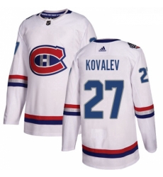 Youth Adidas Montreal Canadiens 27 Alexei Kovalev Authentic White 2017 100 Classic NHL Jersey Youth Adidas Montreal Canadiens 27 Alexei Kovalev Authentic White 2017 100 Classic NHL Jersey