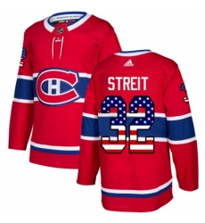 Youth Adidas Montreal Canadiens 32 Mark Streit Authentic Red USA Flag Fashion NHL Jersey Youth Adidas Montreal Canadiens 32 Mark Streit Authentic Red USA Flag Fashion NHL Jersey