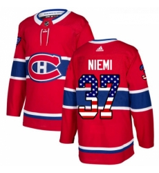 Youth Adidas Montreal Canadiens 37 Antti Niemi Authentic Red USA Flag Fashion NHL Jersey Youth Adidas Montreal Canadiens 37 Antti Niemi Authentic Red USA Flag Fashion NHL Jersey