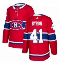 Youth Adidas Montreal Canadiens 41 Paul Byron Authentic Red Home NHL Jersey Youth Adidas Montreal Canadiens 41 Paul Byron Authentic Red Home NHL Jersey
