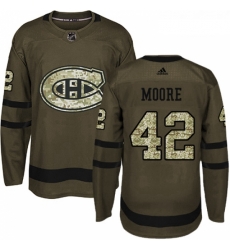 Youth Adidas Montreal Canadiens 42 Dominic Moore Premier Green Salute to Service NHL Jersey Youth Adidas Montreal Canadiens 42 Dominic Moore Premier Green Salute to Service NHL Jersey