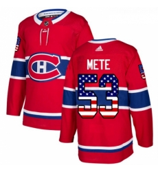 Youth Adidas Montreal Canadiens 53 Victor Mete Authentic Red USA Flag Fashion NHL Jersey Youth Adidas Montreal Canadiens 53 Victor Mete Authentic Red USA Flag Fashion NHL Jersey
