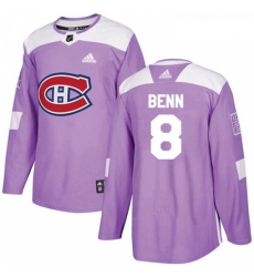 Youth Adidas Montreal Canadiens 8 Jordie Benn Authentic Purple Fights Cancer Practice NHL Jersey Youth Adidas Montreal Canadiens 8 Jordie Benn Authentic Purple Fights Cancer Practice NHL Jersey